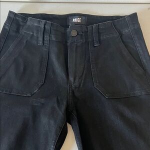 PAIGE Mayslie black denim.